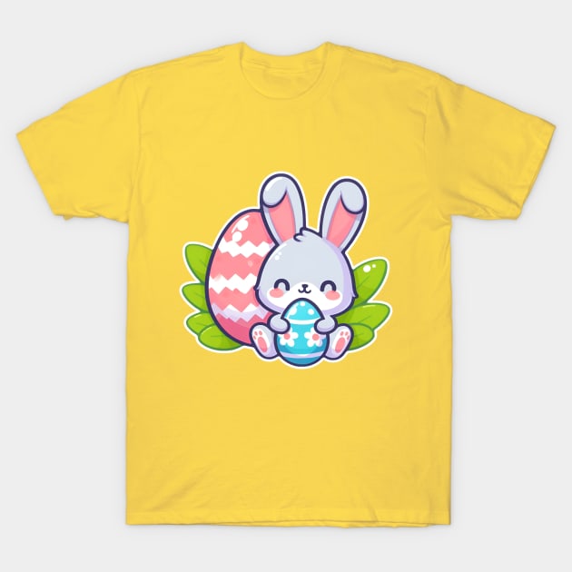 Happy Easter Cute Bunny T-Shirt by beangeerie